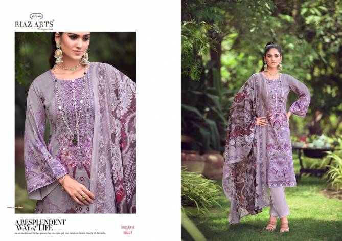 Musafir Vol 10 By Riaz Arts Printed Karachi Cotton Dress Material Wholesale Shop In Surat
